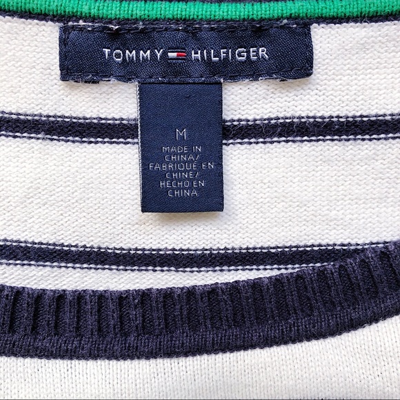 💙HP💙 TOMMY HILFIGER Anchor Stripes Sweater | Sz M - Picture 3 of 6